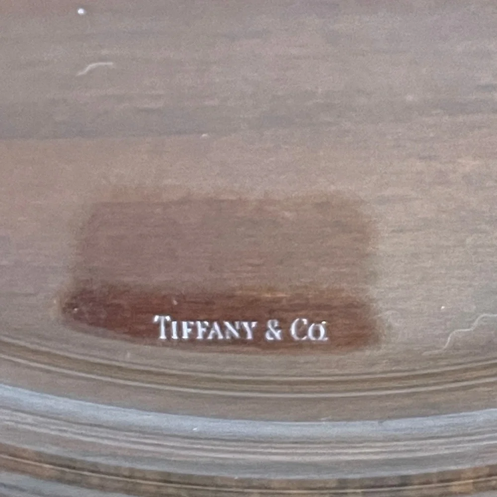 Tiffany & Co. Clear Round Serving Platter, 12.5” Diameter